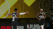 High Five Nba Playoffs GIF by NBA