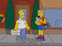 Nervous Episode 12 GIF by The Simpsons