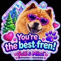 Bestie Bestfriend Bff Thankyou Cutedogs Chowchow Fluffy Sukiandmika Chowchowsukiandmika GIF