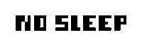 fefinfon pixel pixelart no sleep 1bit Sticker