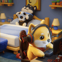 thedogefrens gaming bored gamer friendship GIF