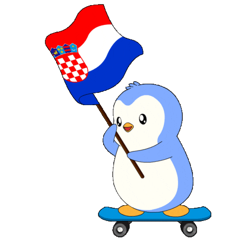 Penguin Flag Sticker by Pudgy Penguins