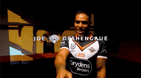 Joe Ofahengaue GIF by Wests Tigers