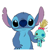 disneystyletw love dog blue disney Sticker