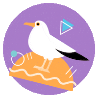Ice Cream Seagull Sticker by Swansea University