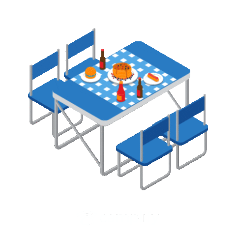 Camplify giphyupload camping bbq camp Sticker