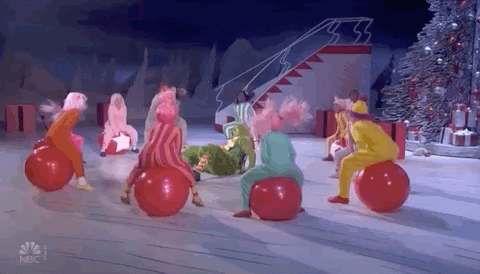 Bouncing The Grinch GIF by NBC