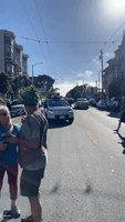 Self-Driving Car Confused by Crowd at Street Concert in San Francisco