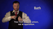 sign language bath GIF by Sign with Robert