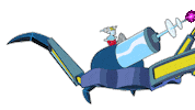 Robot Destroy Sticker