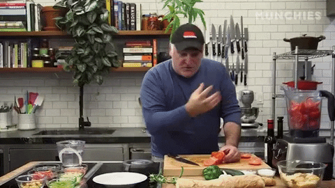 munchies giphygifmaker cooking chef panic GIF