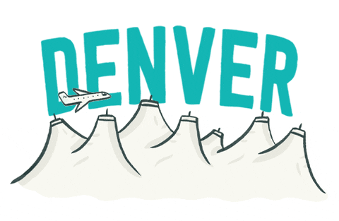 visitdenver giphyupload plane dia airport GIF