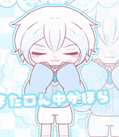 impishrider kawaii cutecore pastel blue magical boy GIF