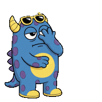 Tired Little Monsters Sticker