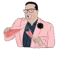 DanielPillaiOfficial cheers rose rose all day wineoclock Sticker
