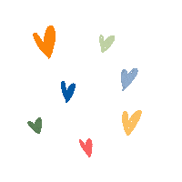 In Love Hearts Sticker