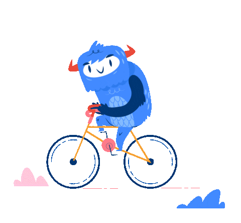 Bike Bicycle Sticker by Familiar Creatures