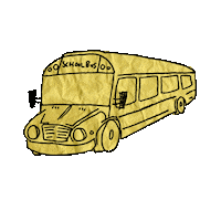 on my way school Sticker by odibz