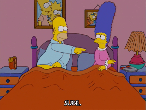 homer simpson bed GIF