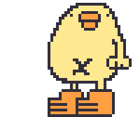 Bird Chicken Sticker by ぴょろりんちょ（ひよこ人間ぴよ）