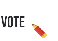 Vote Check Sticker by Dyninno