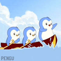 Penguin Boat GIF by Pudgy Penguins