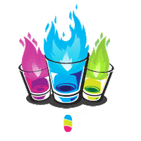 SHOTSbar party beer cheers drinking Sticker