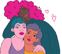 GUOMAN amigas menstruacion sororidad ladysoft Sticker