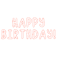 Happy Birthday Neon Sign Sticker