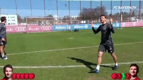 happy thomas muller GIF by FC Bayern Munich