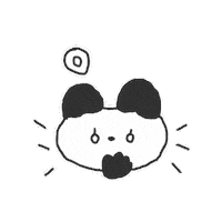 lno_oes omg bear 곰 놀람 Sticker