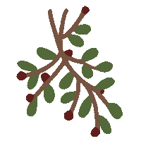 Christmas Muerdago Sticker