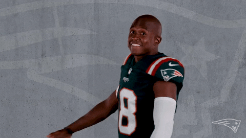 Whats Up Reaction GIF by New England Patriots