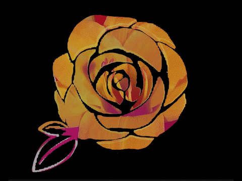 angeladitomaso giphygifmaker digital rose blooming GIF