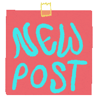 Illustration New Post Sticker