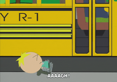 butters stotch road GIF by South Park 