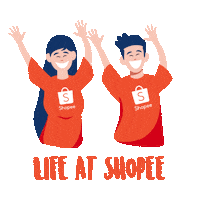 Life Work Sticker by Shopee
