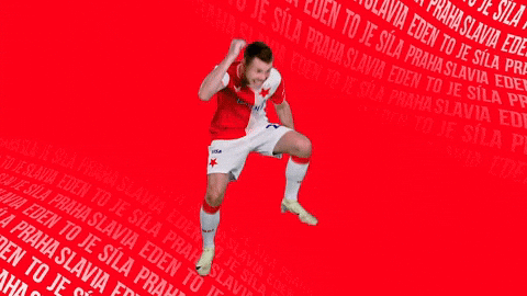 Dance Football GIF by SK Slavia Praha