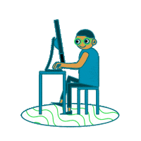 Glasses Coding Sticker by KARDEA!