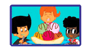 Eat Ice Cream Sticker by 3 Palavrinhas
