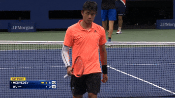 Wu Wipes His Sweat