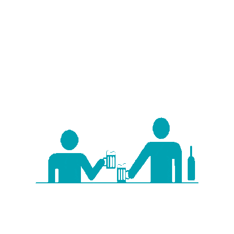 Beer Drinking Sticker