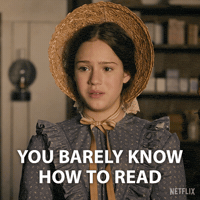 Cant Read Little House On The Prairie GIF by NETFLIX