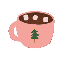 Christmas Tree Coffee Sticker