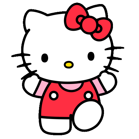 Happy Hello Kitty Sticker by Sanrio Korea