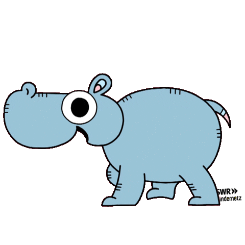 Sticker Hippo Sticker by SWR Kindernetz