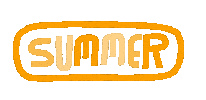 Summer Text Sticker