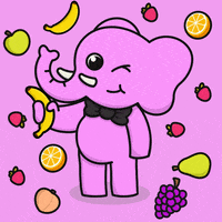 PatrickPinkerton cute food pink good GIF