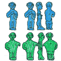 statue Sticker by James Thacher