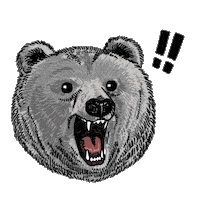 Sticker Bear Sticker by Minto Inc.